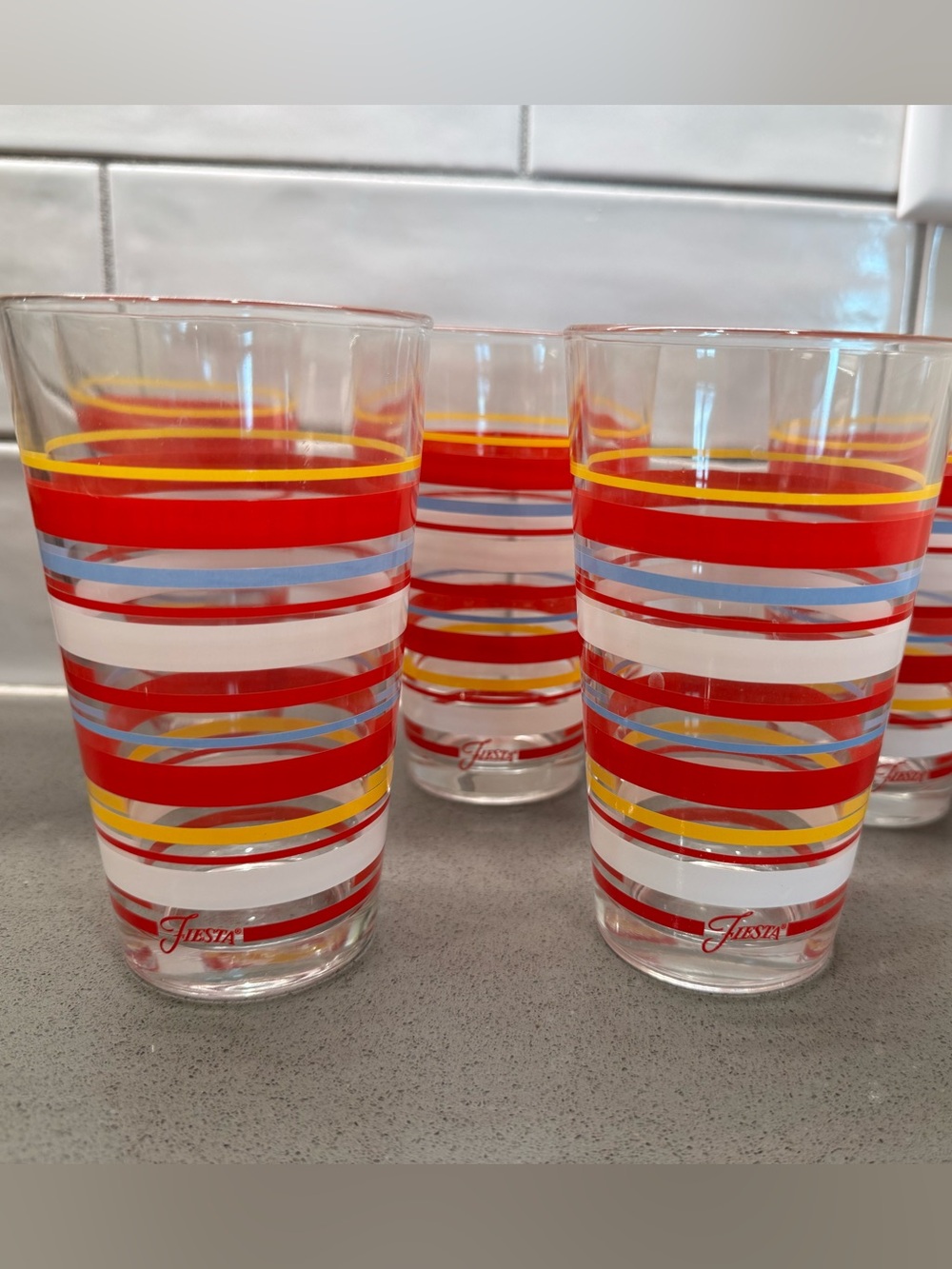 Vintage fiesta ware 14oz water glass